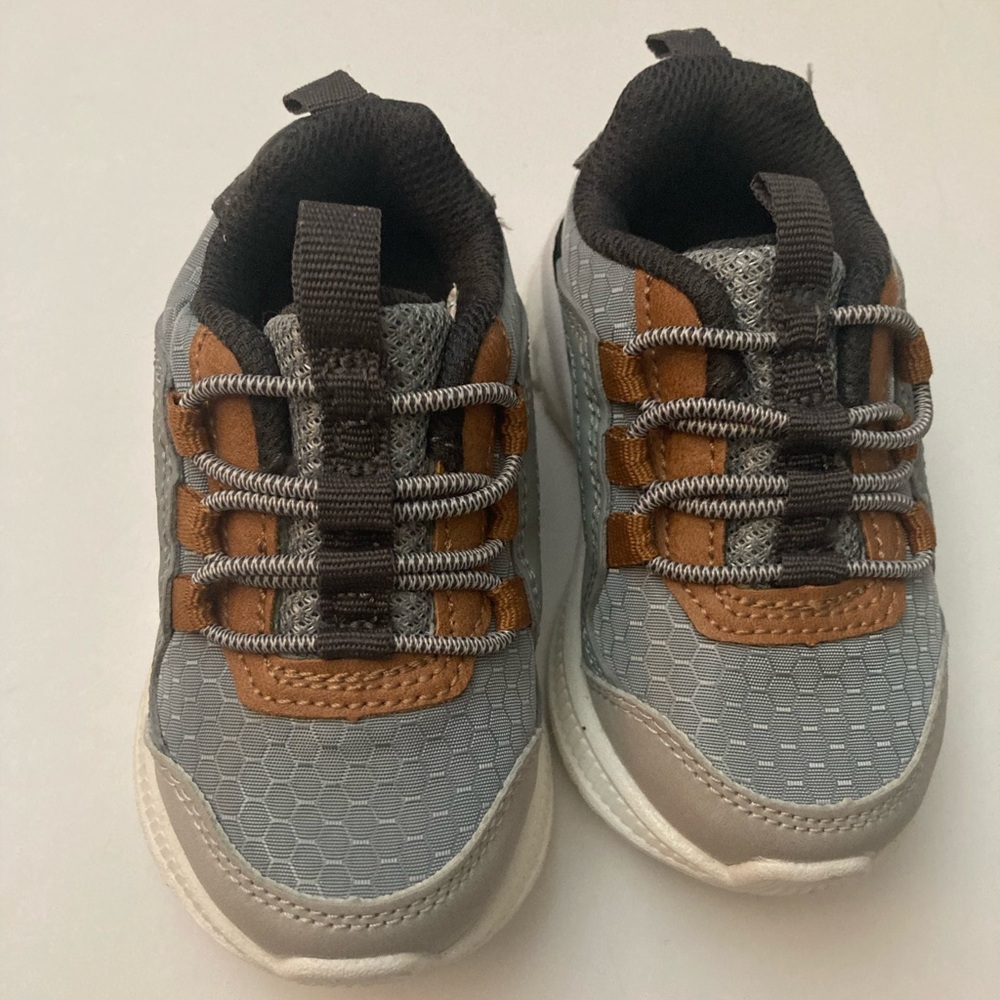 Gray and Brown boys Carters shoes infant size 5